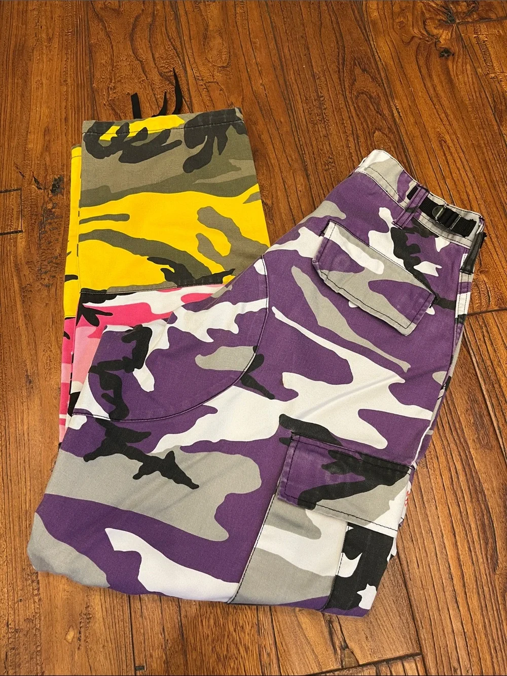 Gnarcotic “ Four Loko” Camo Cargo Pants Sz 28-31 Adjustable -Unisex Streetwear
